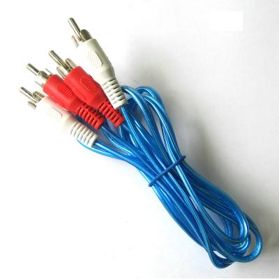 China JD12-AV136 DVD player 2 rca transparent cable Double Blister Copper for sale