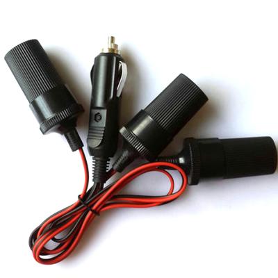 China New China-chic 12v 24v auto car cigarette plug to 3 way car cigarette socket splitter three way cable for sale