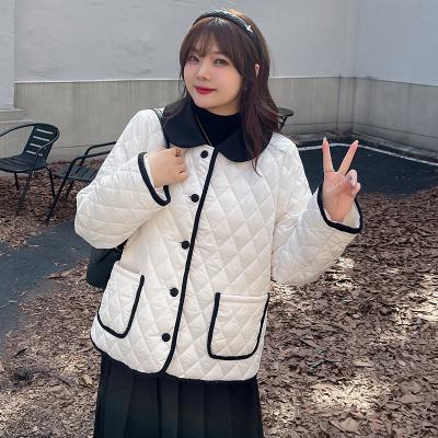 China Plus Size Plus Size Winter Korean Style Cotton-Padded Jacket For Women for sale