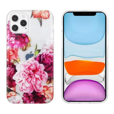 China Factory IML Transparent Crystal Clear Phone Case Skid proof Shell for iPhone 12 pro Max Case Unique for sale