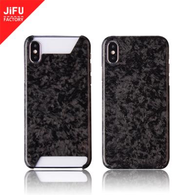 China Full Cover Carbon Fiber Phone Case Customized Anti-signal Forged Dustproof Shockproof Phone Cases Covers For iPhone X/XS/XR for sale