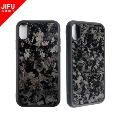 China 2019 Carbon Fiber+TPU Carbon Fiber Forged Grain TPU Anti-impact Phone Cover Case For iPhone for sale