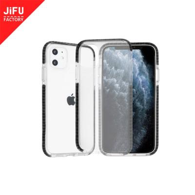 China Shockproof Backing To Customize Anti-impact Phone Cover TPU Transparent Two Tone Phone Case To Apply For iPhone 11 for sale