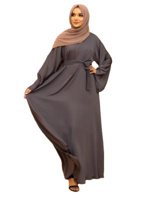 China Well Made Manufacturer Yibaoli Muslim Clothing Long Sleeve Dress Abaya Women High Quality Islamic Nida Fabric for sale