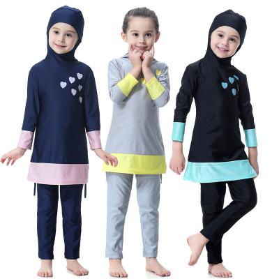 China Yibaoli Manufacturer Muslim Kids Long Sleeve Modest Islamic Muslim Swimwear Swimwear Kids Girl Muslim Swimwear for sale