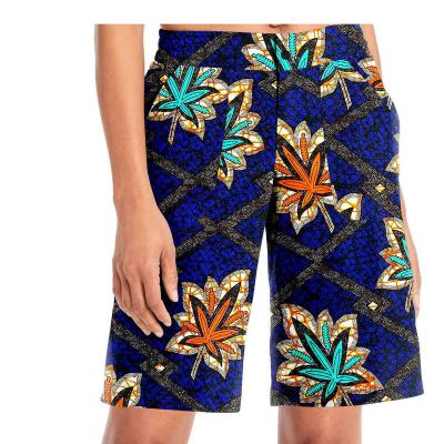 China Yibaoli Cotton Well Made Many Colors African Print Shorts For Women Real Kitenge Wax Cotton Ankara Shorts for sale