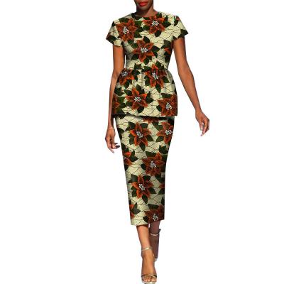 China Yibaoli 2021 African print cotton dresses kitenge dresses Ankara dresses real African for sale