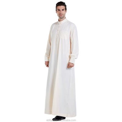 China Hot Sale Saudi Arabian Dubai Mens Clothing Al Jubba Thobe Muslim Qamis S for sale