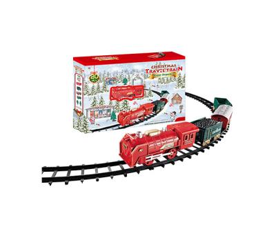 China Plastic Toy 20PCS Toy Electric Car Track Kids Race Train Railway Set Slot Tracks Fast Rail Cars Christmas Toys for sale