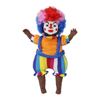 China Factory Variable Custom Black Dolls Funny Dressing Gift 12 Inch Cotton Body Baby Clown Doll Kids Toys - Doll For Children for sale