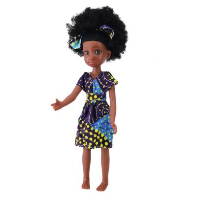 China Changeable Clothing Beautiful 13 Inch Vinyl Fashion Baby - Doll Black African American Afro Doll For Sale for sale