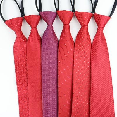 China New Trend Style Mens Polyester Zipper Tie 48cm*8cm for sale