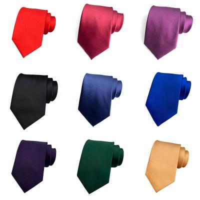 China Best Sales Boys Plain Plain Green Satin Ties Solid Tie 146*8cm for sale