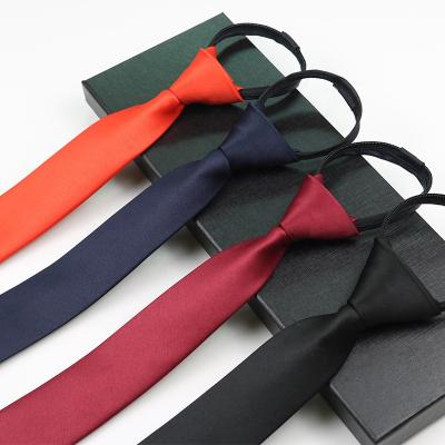 China Best Selling Product 48*8cm Polyester Zipper Ties Zipper Ties For Men 48cm*8cm for sale