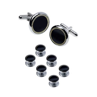 China Wholesale Men's Fashionable Cufflinks Suit Shirt Cuflink Mens Cufflinks and Studs Set for sale