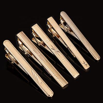 China New Design Fashionable Gold Antirust Brass Men's Link Clips Advanced Tie Clips, Tie Rods, Link Pins for sale