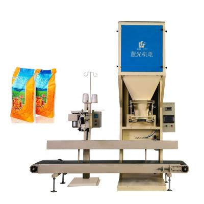 China Semi Automatic Rice Bag Packing Scale 25kg 50kg And Bagging Machine for sale