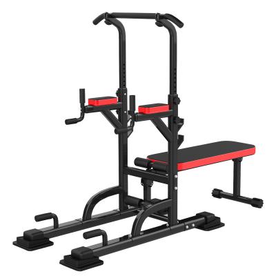 China 2021 Universal Top Selling Multi Home Gym Equipment Chin Up Station Power Tower Dip Station With Bench Pull Up Station With Bench Press for sale