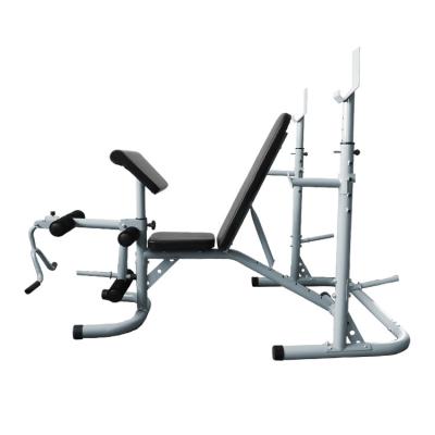 China 2022 Factory Supply New Gym Equipment Weight Bench Home Fitness Machine Modern Adjustable Weightlifting Press Bench Squat Rack for sale