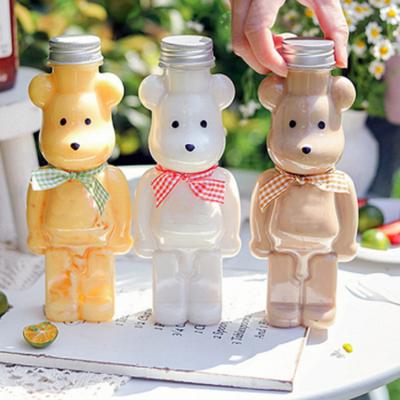 China Disposable plastic boba LOKYO tea cups honey bear drinks cup vasos descartables de jugo wholesale eco-friendly disposable Para plastic for sale