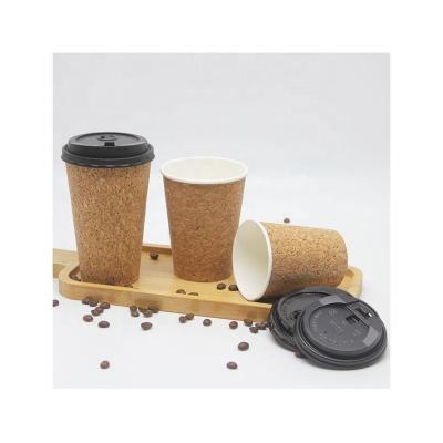 China LOKYO 8oz 12oz 16oz Paper Cups Drinkware Cup Double Wall Disposable Coffee Hot Degradable Custom High Quality Wholesale Biodegradable Cup for sale