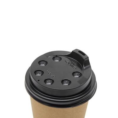 China LOKYO Wholesale New Design High Non Spill No Mouth No Straw Drinking Disposable Plastic Coffee Cup Lids For Paper Cups for sale