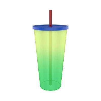 China Stored LOKYO Beverage Cold Pack Magic Color Changing Reusable Hard Plastic Drinking Togo Cups for sale