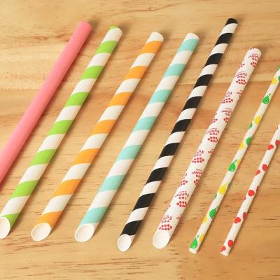 China Disposable, LOKYO Straw Biodegradable Disposable Drinking Paper Wrapped Degradable Paper Straw for sale