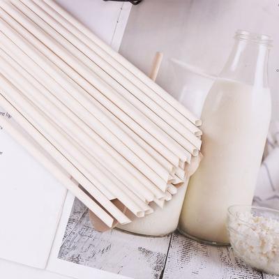 China LOKYO Disposable Eco Friendly Wholesale Disposable Biodegradable Degradable Straw Bamboo Fiber Straw Bubble Tea Drinking Straws for sale