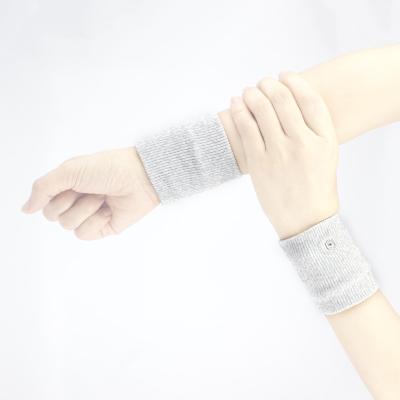 China 15% silver fiber and therapy machine medical device personal physical digital conductive wrist pad 2022 85% nylon/custom product for sale