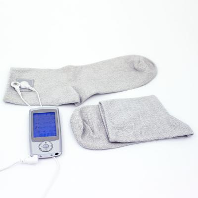 China 15% Silver Fiber & 85% Nylon / Custom Electric Massage Socks For Women Man Physiotherapy For TENs Pain Treatment, Grounding, Tarsal Tunnel, Inflammation for sale