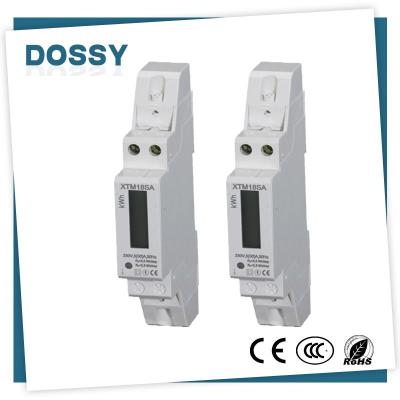 China Mini Lcd Digital Single Phase Modbus Electric Energy Meter for sale