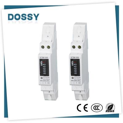 China Hot Selling Single Phase DIN Rail Digital Energy Meter for sale