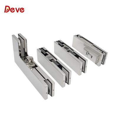 China Modern Hot Sale Frameless Glass 304 Stainless Steel Door Patches Fitting Set for sale