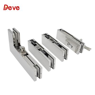 China Modern OEM Glass Door Lock Bottom Fix Fit Hydraulic Patch Fitting for sale