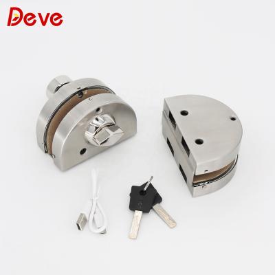 China Smart Glass Door Lock 304 Stainless Steel Door Lock Security for sale