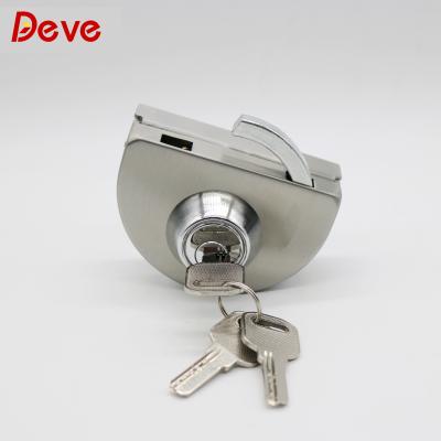 China Framless Stainless Steel Glass Semicircle Door Glass Door Lock Glass In Door Lock Cylinder for sale