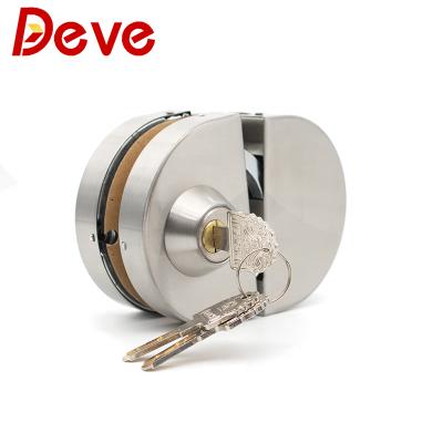 China Glass To Glass Free Shipping Polish Stainless Steel Glass Door Lock for sale