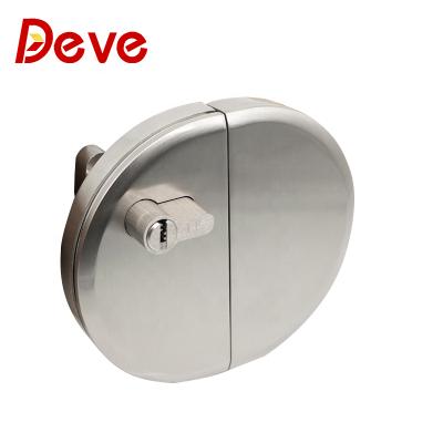 China Zinc alloy zinc smart door lock suitable for 10-15mm glass door lock for sale