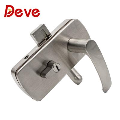 China Hot Sale Shop And Office Door Handle Lock Zinc Alloy Glass Lock for sale