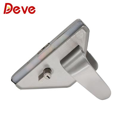 China Stainless Steel Glass Door Lock With Cylinder And Lever Handle Key Lock for sale