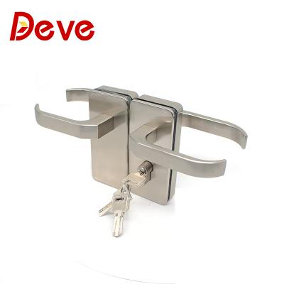 China Lock Door Zinc Alloy Door Handle With Lock Handle Lock Door Glass Door Lock for sale