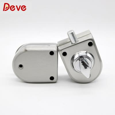 China Glass To Door Shopping Mall Door Knob Glass Concealed Single Keyless Lock for sale