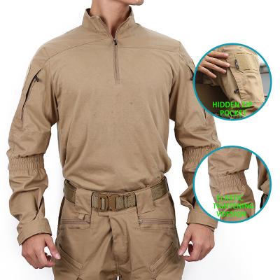 China Emersongear Wear-Resistant Tear-Stop and Splash-Proof Tactical Combat Shirts Camouflage Outdoor Long Sleeve T-Shirt Military Uniform for sale