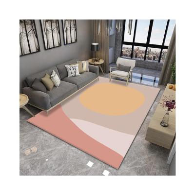 China Non-slip Simple Style Velvet Living Room Washable Crystal Carpet for sale