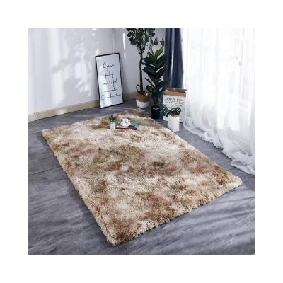 China Non-slip Tie Dye Plush Carpet Soft Carpets For Living Room Water Absorption Anti-Slip Floor Mats Bedroom Carpet Rugs for sale