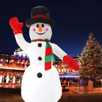 China Large Home Decoration 2021 New Year Decorations Garden Toys Ornament Holiday Christmas Compressor Inflatable Snowman for sale