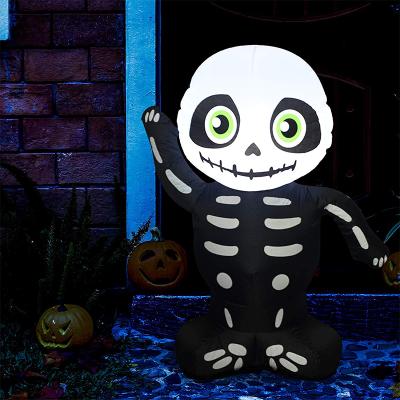 China Home Decoration Wholesale Halloween LED Bar Light Haunted House Mall Lawn Halloween Skeleton Outdoor Decoration for sale