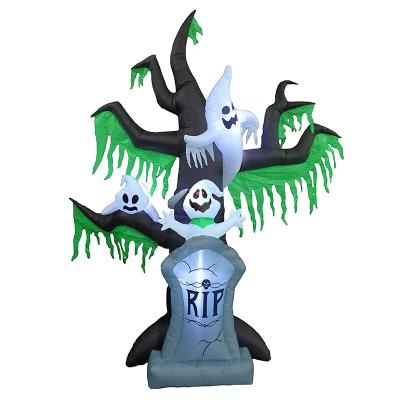 China Wholesale Price Ghost Elves Inflatable Decorations Tree Led Lighting Inflatable Halloween Decoration for sale