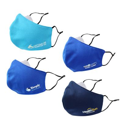 China Outdoor Activity For Cotton Wholesale Breathable Washable Custom Logo Anti Dust Bird Eye Cloth Reusable Mask for sale